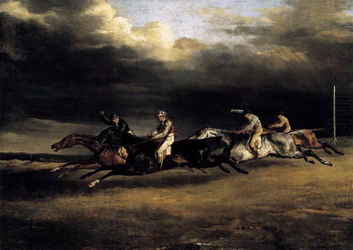 Theodore Gericault The Epsom Derby oil painting picture